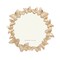 Round Butterfly Picture Frame with Gold With White Painted Frame 4”x4” Personalized Photo Frame Round Shape, for Vertical Display on Tabletop, Home Decor, Wedding or any Milestone Photos